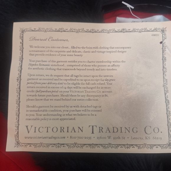 NWT Hopeless Romantic Coat, By Victorian Trading Co - Picture 8 of 8